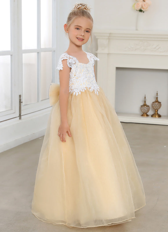 Robe De Mariée Blanche Et Dorée - gallery 4
