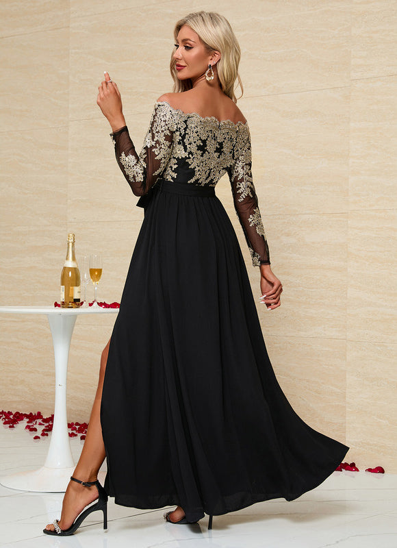 Robe Dorée Dentelle - gallery 6