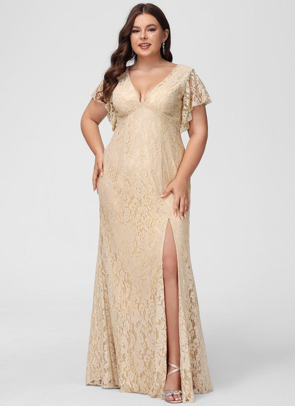 Robe Longue Dorée Demoiselle D'Honneur - gallery 6