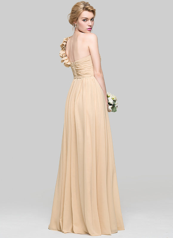 Robe Longue Asymétrique Florale - gallery 3