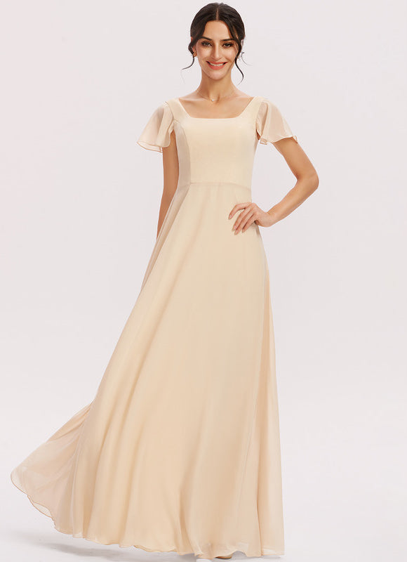 Robe Longue Fluide Dorée - gallery 4