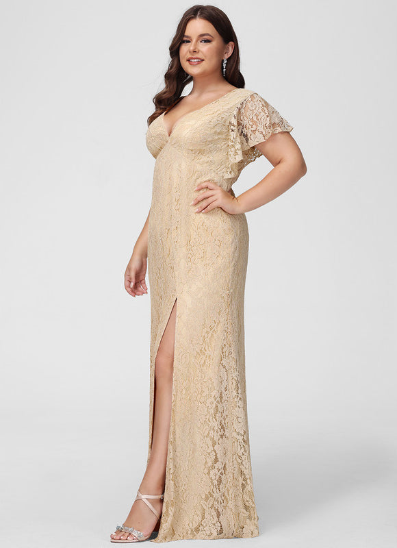 Robe Longue Dorée Demoiselle D'Honneur - gallery 8
