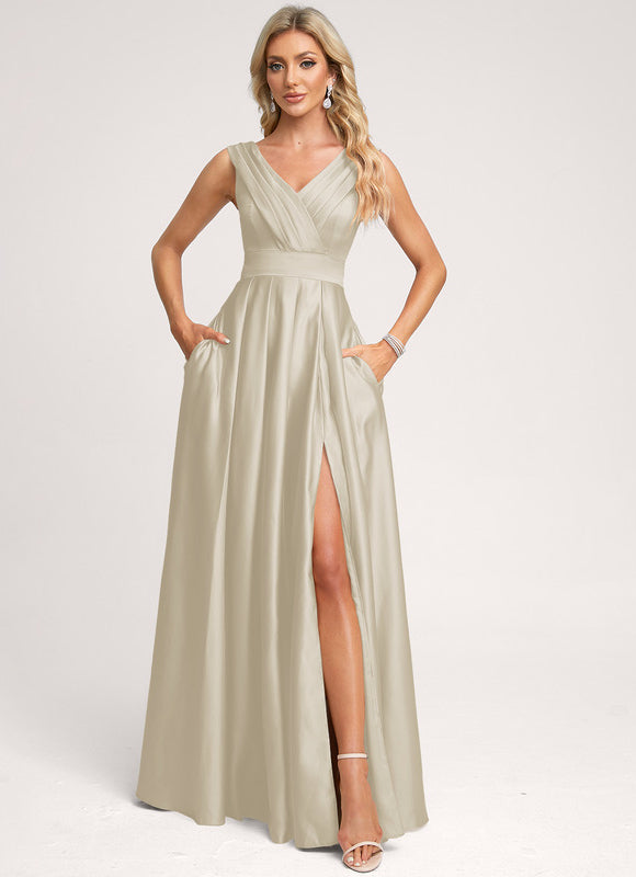 Robe Dorée Longue Mariage - gallery 6