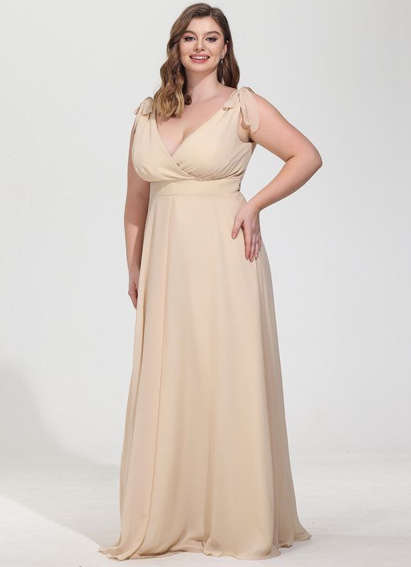 Robe Longue Beige Dorée - gallery 9