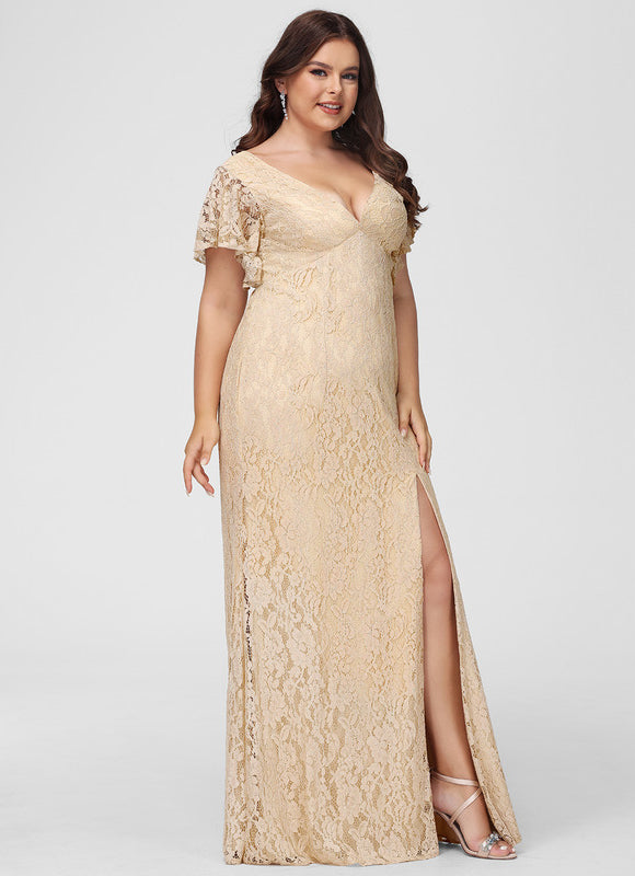 Robe Longue Dorée Demoiselle D'Honneur - gallery 9