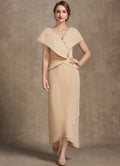 Robe Asymetrique Dorée