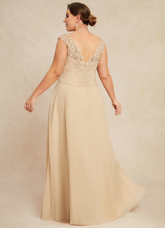 Robe Longue Élégante Champagne - gallery 9