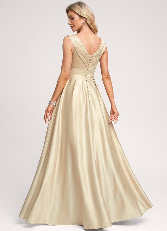 Robe Dorée Longue Mariage - gallery 1