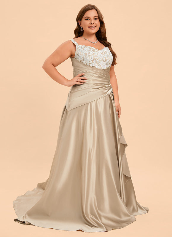 Robe Satin Champagne Dorée - gallery 6