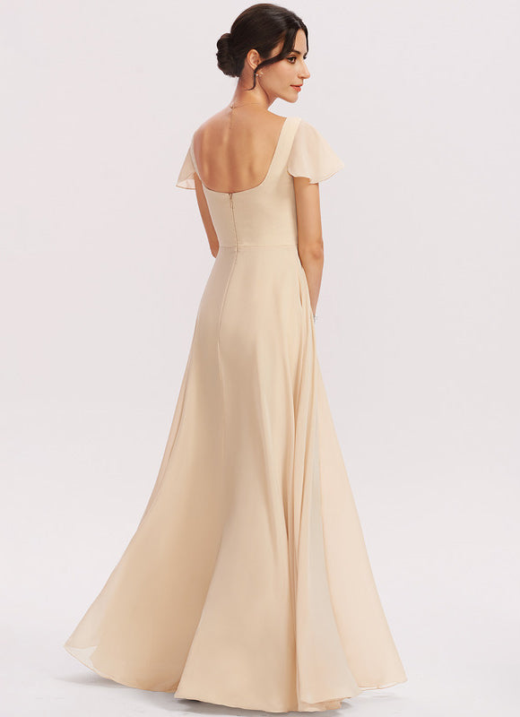 Robe Longue Fluide Dorée - gallery 5
