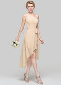 Robe Asymétrique Chic Dorée