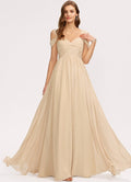 Robe De Soirée Longue Dorée