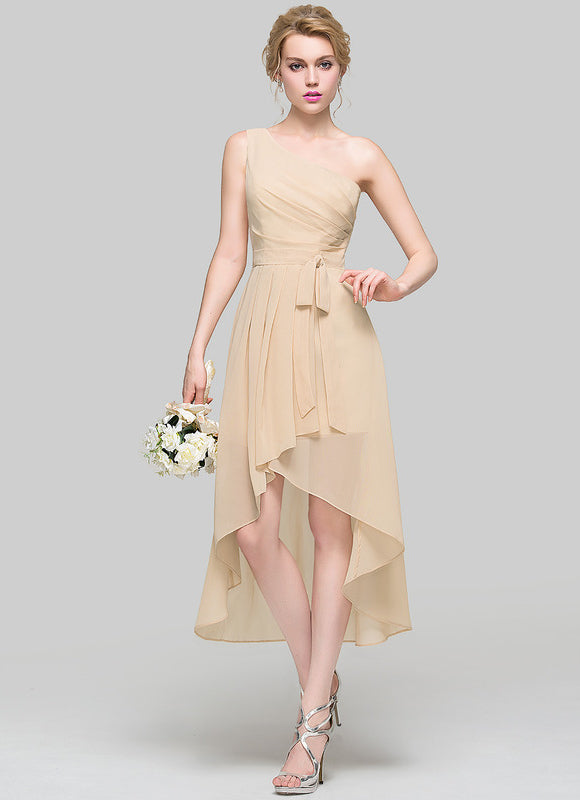 Robe Asymétrique Chic Dorée - gallery 2