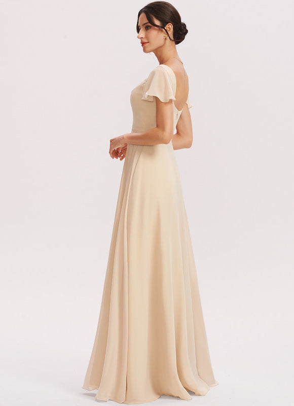 Robe Longue Fluide Dorée - gallery 2