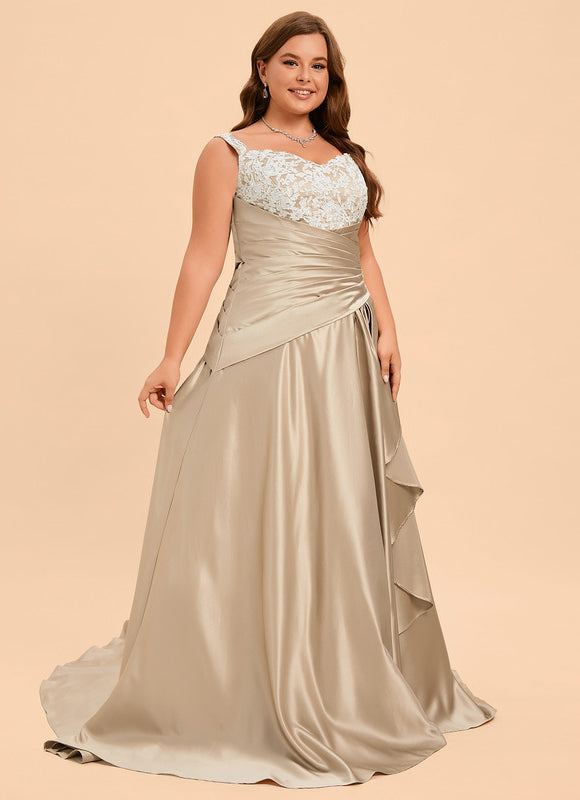 Robe Satin Champagne Dorée - gallery 8
