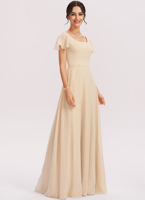 Robe Longue Fluide Dorée - gallery 3