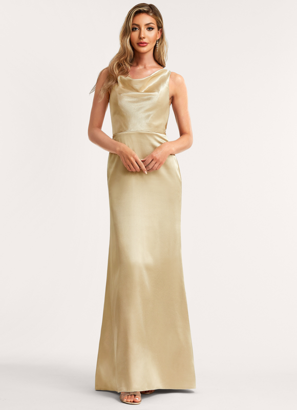 Robe Demoiselle D'Honneur Champagne Dorée - gallery 1