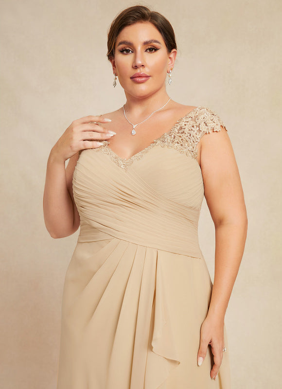 Robe Longue Élégante Champagne - gallery 7