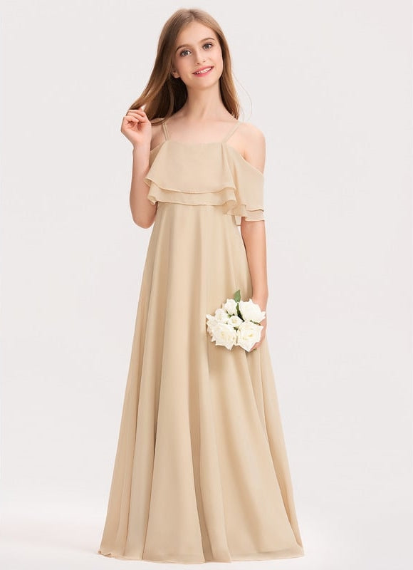 Robe Longue Décontractée Dorée