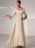 Robe Élégante En Mousseline Dorée