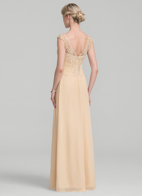 Robe Longue Élégante Champagne - gallery 3