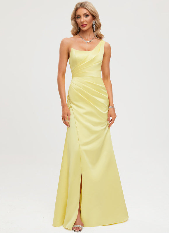 Robe De Soirée Dorée Longue - gallery 6