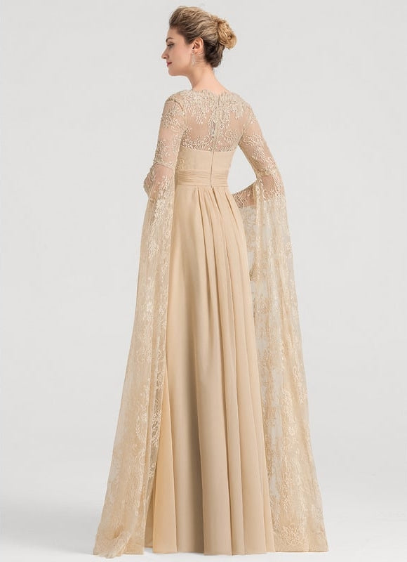 Robe Longue Élégante Dorée - gallery 3