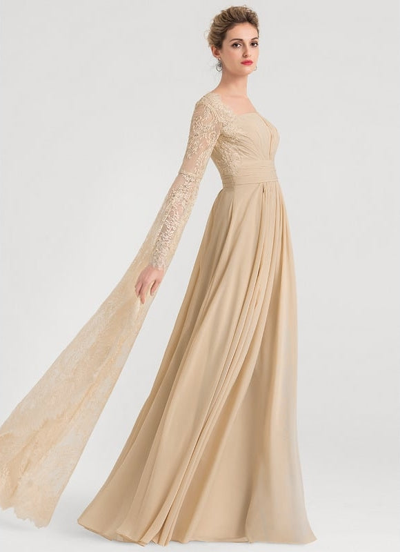 Robe Longue Élégante Dorée - gallery 2